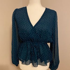 Polka dot blouse